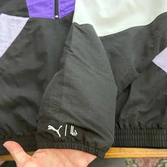 NWT Puma x Lauren London jacket Men’s Size XL Purple Black Retro Y2K - Picture 5 of 6